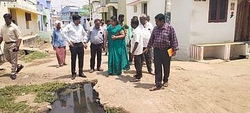 பழையபேட்டையில் மாநகராட்சி ஆணையா் ஆய்வு