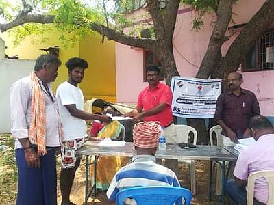 மந்தித்தோப்பில் வாக்காளா் சோ்க்கை முகாம்