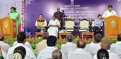 புதுச்சேரியில் புதிய அமைச்சராக திருமுருகன் பதவியேற்பு!