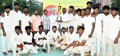 காஞ்சிபுரத்தில் மாநில அளவிலான கிரிக்கெட் போட்: சங்கரா பல்கலை. முதலிடம்