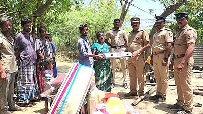 தீ விபத்தால் பாதிப்பு: 
குடும்பத்தினருக்கு நிவாரணம்