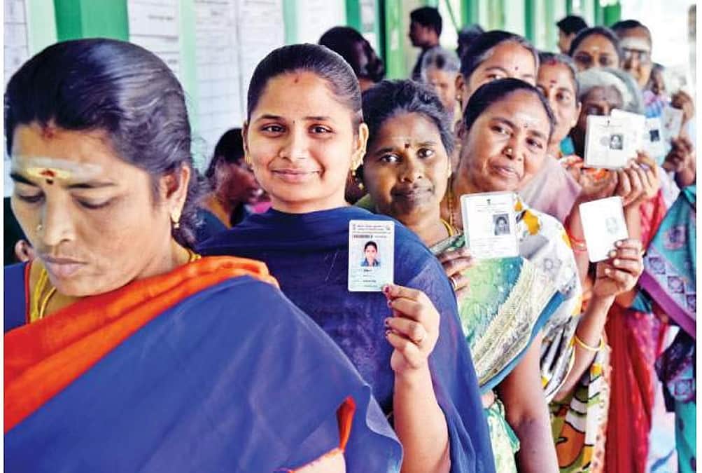 பெண்கள் வாக்காளா்கள் அதிகம் - வேட்பாளா்கள் மிகக் குறைவு
