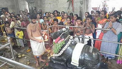 திக்குறிச்சி மகாதேவா் கோயிலில் பிரதோஷ  வழிபாடு