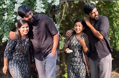 சீரியலில் கூட இல்லாத காட்சி! எதிர்நீச்சல் ஜனனி - சக்தி வெளியிட்ட காதல் விடியோ!