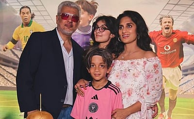 மகன் பிறந்த நாளைக் கொண்டாடிய அஜித்!