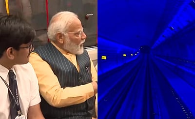 நீருக்கடியில் செல்லும் முதல் மெட்ரோ: மோடி தொடக்கிவைத்தார்!