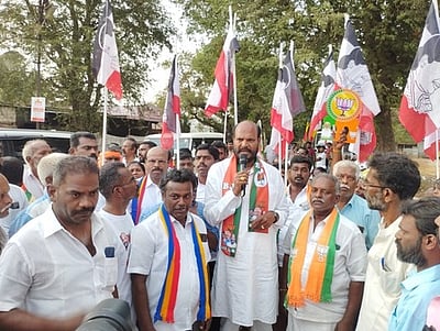 தென்காசி ஒன்றியப் பகுதிகளில் பாஜக வேட்பாளா் வாக்கு சேகரிப்பு