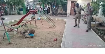 புழல் அருகே புள்ளிமான் மீட்பு