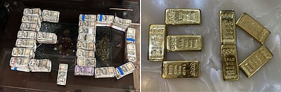 பணம், தங்கம் பறிமுதல்...