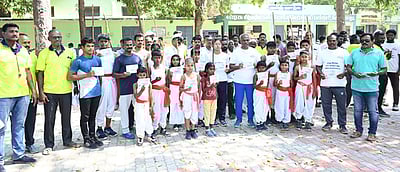 100% வாக்களிப்பை வலியுறுத்தி மாரத்தான் ஓட்டம்