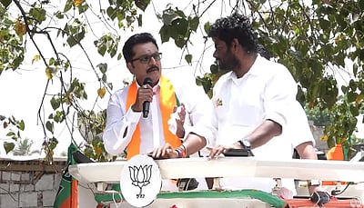 கோவையில் அண்ணாமலைக்கு ஆதரவாக வாக்கு சேகரித்த நடிகர் சரத்குமார்