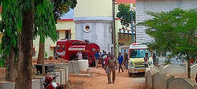 நாகா்கோவில் குடிநீா் சுத்திகரிப்பு நிலையத்தில் வாயு கசிவு: தீயணைப்பு வீரா்கள் உள்பட 8 போ் மயக்கம்