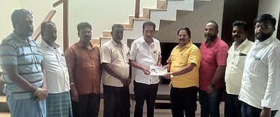 பாலூா் ஊராட்சியில் திமுகவினா் வாக்கு சேகரிப்பு