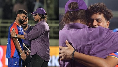 தில்லி வீரர்களை கட்டியணைத்து ஆறுதல்படுத்திய ஷாருக் கான்!