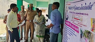 வாக்கு எண்ணும் மையங்கள், பதற்றமான வாக்குச் சாவடிகளில் ஆய்வு