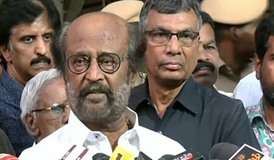 என் வாழ்நாளில் மறக்க முடியாதவர் ஆர்.எம். வீரப்பன்: ரஜினிகாந்த் நேரில் அஞ்சலி