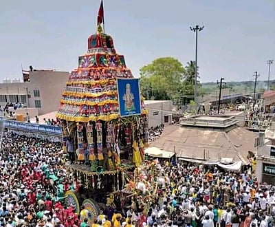 சமயபுரம் மாரியம்மன் கோயில் தேரோட்டம்!