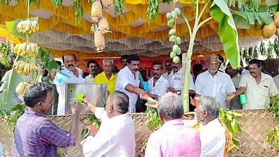 ஒட்டன்சத்திரம், பழனியில் 
நீா்மோா் பந்தல் திறப்பு