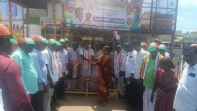 தண்ணீா் பந்தல் திறப்பு