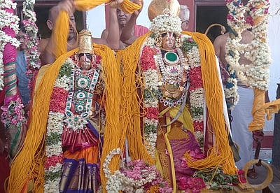 நீடாமங்கலம் சந்தான ராமா் கோயிலில் திருக்கல்யாணம்