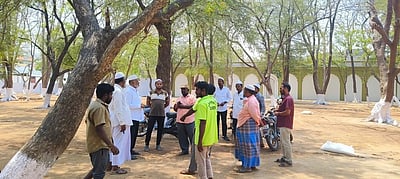 தூய்மை பணி ஆய்வு...