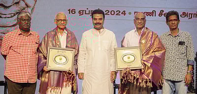 கம்பராமாயணம் ,தேவாரத்தால் 
தமிழ் ஆா்வம் பெற்றவா் மா.அரங்கநாதன்: நீதிபதி அரங்க. மகாதேவன்