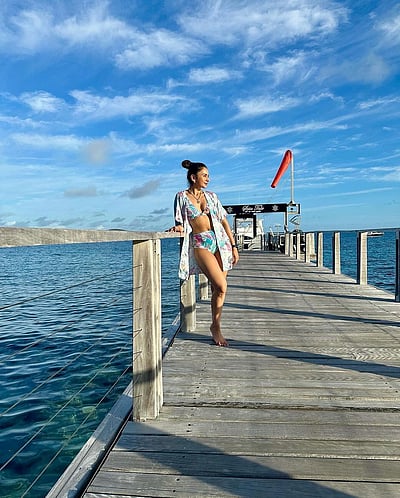 ஆன்மாவை ஆகாயம் சந்தித்த இடத்தில்... ரகுல் பிரீத்...