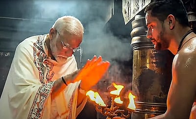 குமரியில் பிரதமர் மோடி: பகவதி அம்மன் கோவிலில் வழிபாடு