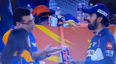 கே.எல். ராகுலை சாடிய லக்னெள உரிமையாளர்: நேரலையில் கண்ட ரசிகர்கள் ஆவேசம்!