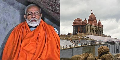 அன்று இமயமலை, இன்று குமரி முனை! மோடியின் தியானம்!