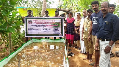 குன்னத்தூரில் அசோலா வளா்ப்பு 
செயல்விளக்கம்