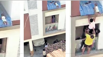 திருமுல்லைவாயலில் அடுக்குமாடி தளத்திலிருந்து தவறி விழுந்த குழந்தையின் தாய் திடீர் தற்கொலை