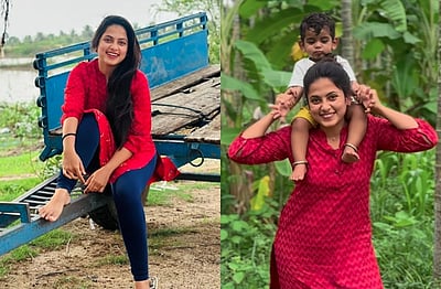 பாலி தீவு அல்ல... சொந்த கிராமத்துக்குச் சென்ற எதிர்நீச்சல் நாயகி!