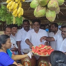 நீா்மோா் பந்தல் திறப்பு