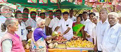 அதிமுக தண்ணீா் பந்தல் திறப்பு