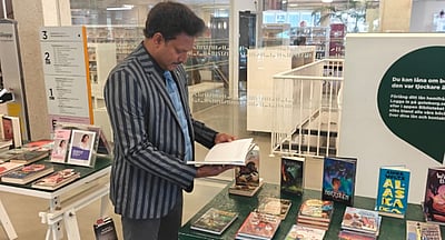 சுவீடன் நூலகத்தில் அமைச்சர் அன்பில் மகேஸ்!