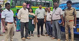 ஈரோட்டில் 5 தனியாா் பேருந்துகளில் காற்று ஒலிப்பான்கள் பறிமுதல்!
