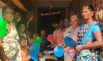 சீனிவாச பெருமாள் கோயிலில் 
வருண பகவானுக்கு சிறப்புப் பூஜை