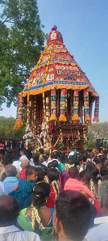 பெருங்களூரில் பிடாரியம்மன் 
கோயில் தோ்த் திருவிழா