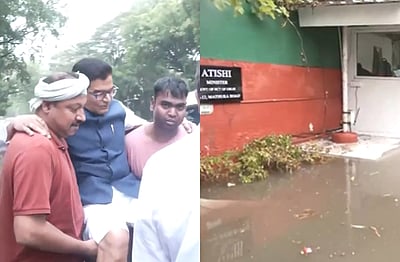 அதிஷி, சசிதரூர் இல்லங்களில் வெள்ளம்! மழை நீரில் இறங்காத எம்.பி.யை தூக்கிச் சென்ற ஊழியர்கள்!