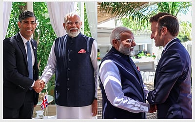 இத்தாலியில் பிரதமர் மோடி-  ரிஷி சுனக் சந்திப்பு