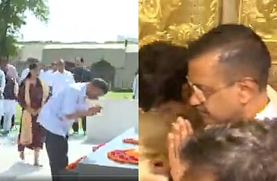 சரணடைவதற்கு முன்பு காந்திக்கு மரியாதை, அனுமன் கோயிலில் தரிசனம்!