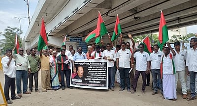 நெல்லையில் புதிய தமிழகம் கட்சியினா் ஆா்ப்பாட்டம்