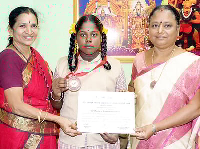 தேசிய ஜூடோ போட்டி: காஞ்சிபுரம் மாணவிக்கு வெண்கலம்