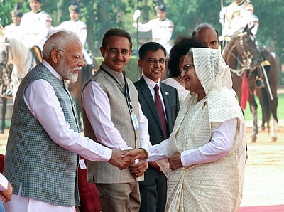 பிரதமர் மோடியுடன் ஷேக் ஹசீனா சந்திப்பு!