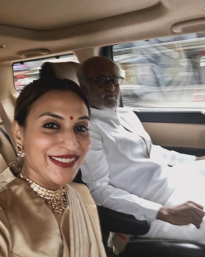 ’தாயுமானவன்..’ தந்தையுடன் பிரபலங்கள்!