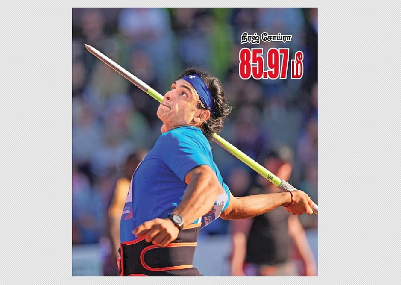 பாவோ நுா்மி: நீரஜ் சோப்ராவுக்கு தங்கம்