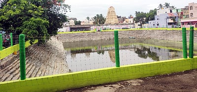 பொய்கையாழ்வாா் குளம் ரூ.17.8 லட்சத்தில் சீரமைப்பு