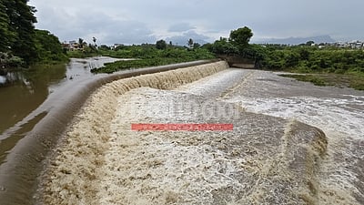 கோவை ஆத்துப்பாலம் சுண்ணாம்பு கால்வாய் தடுப்பணை நிரம்பியது!