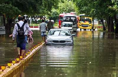 தில்லியில் கனமழை - புகைப்படங்கள்